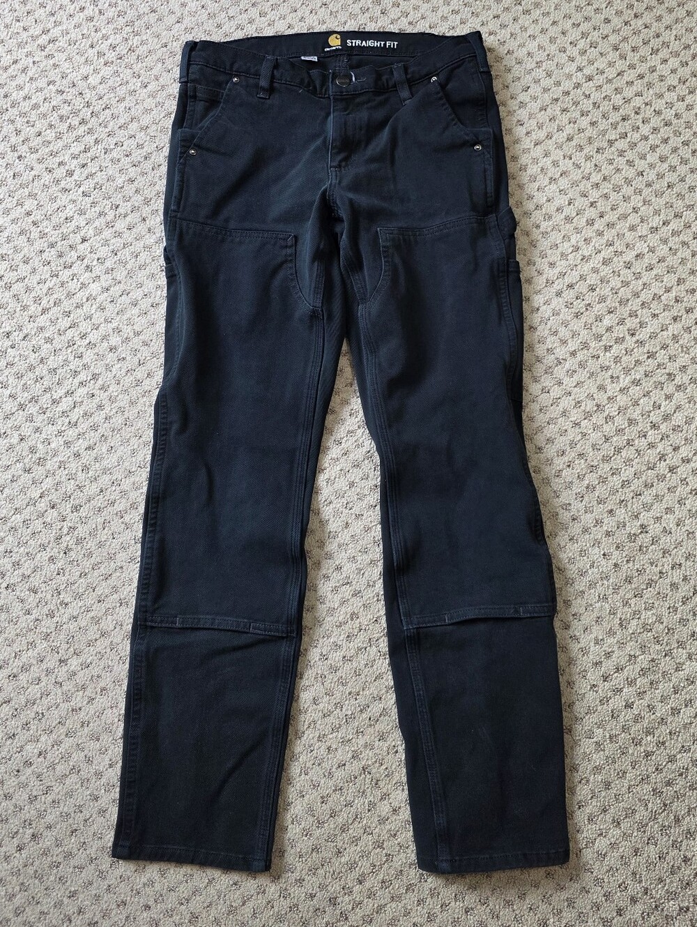 Carhartt Women's Double Knee Cargo Work Pants - Black